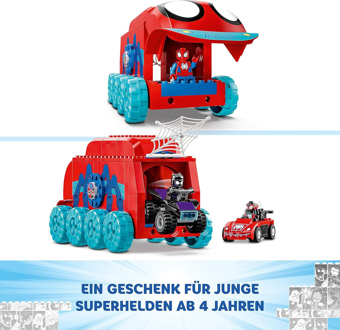 LEGO 10791 Marvel Spideys Team-Truck, Spielzeug für Kinder ab 4 Jahren mit Miles Morales und Black P