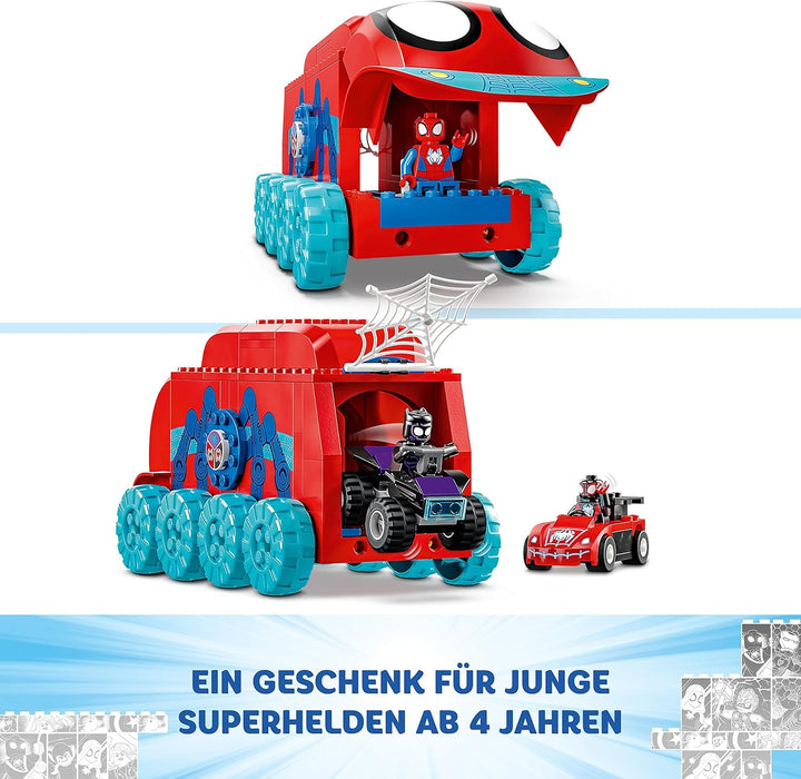 LEGO 10791 Marvel Spideys Team-Truck, Spielzeug für Kinder ab 4 Jahren mit Miles Morales und Black P