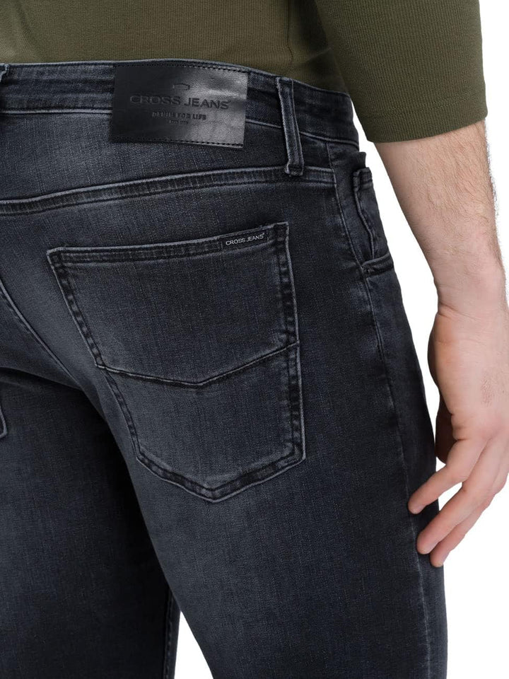 Cross Herren Damien Slim Jeans 29W / 32L Schwarz, 29W / 32L Schwarz