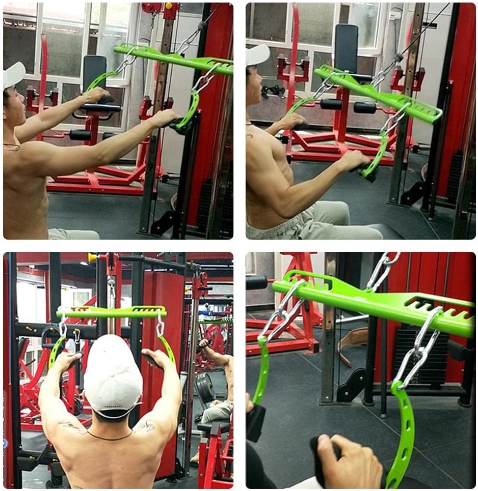 RUSTOO LAT Bar, Kabel-Maschinenaufsatz, Gym Fitness Pulldown Bar Kabel-Maschinenaufsatz für Krafttra