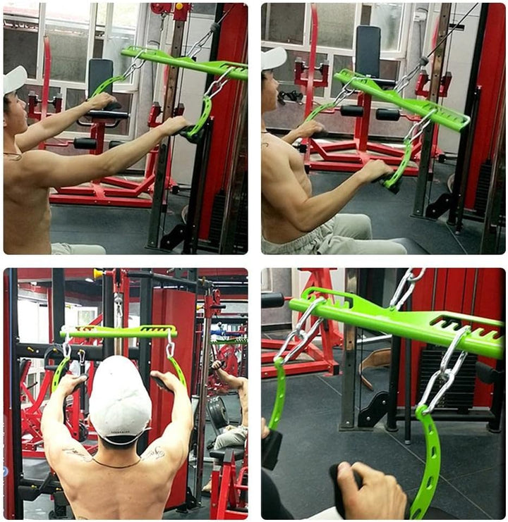 RUSTOO LAT Bar, Kabel-Maschinenaufsatz, Gym Fitness Pulldown Bar Kabel-Maschinenaufsatz für Krafttra