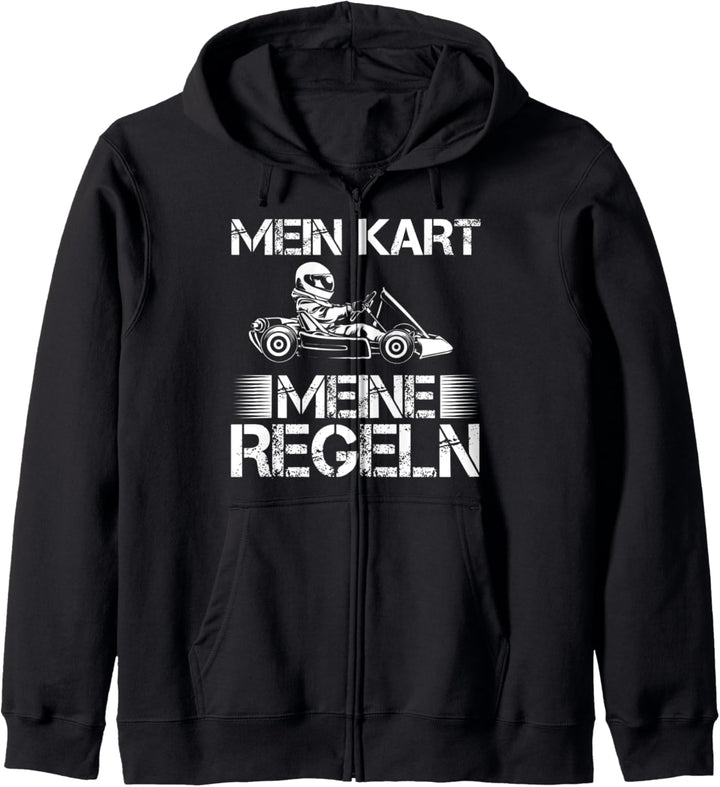 Rennsport Deko Kartfahrer Rennkart Design Gokart Racing Kapuzenjacke