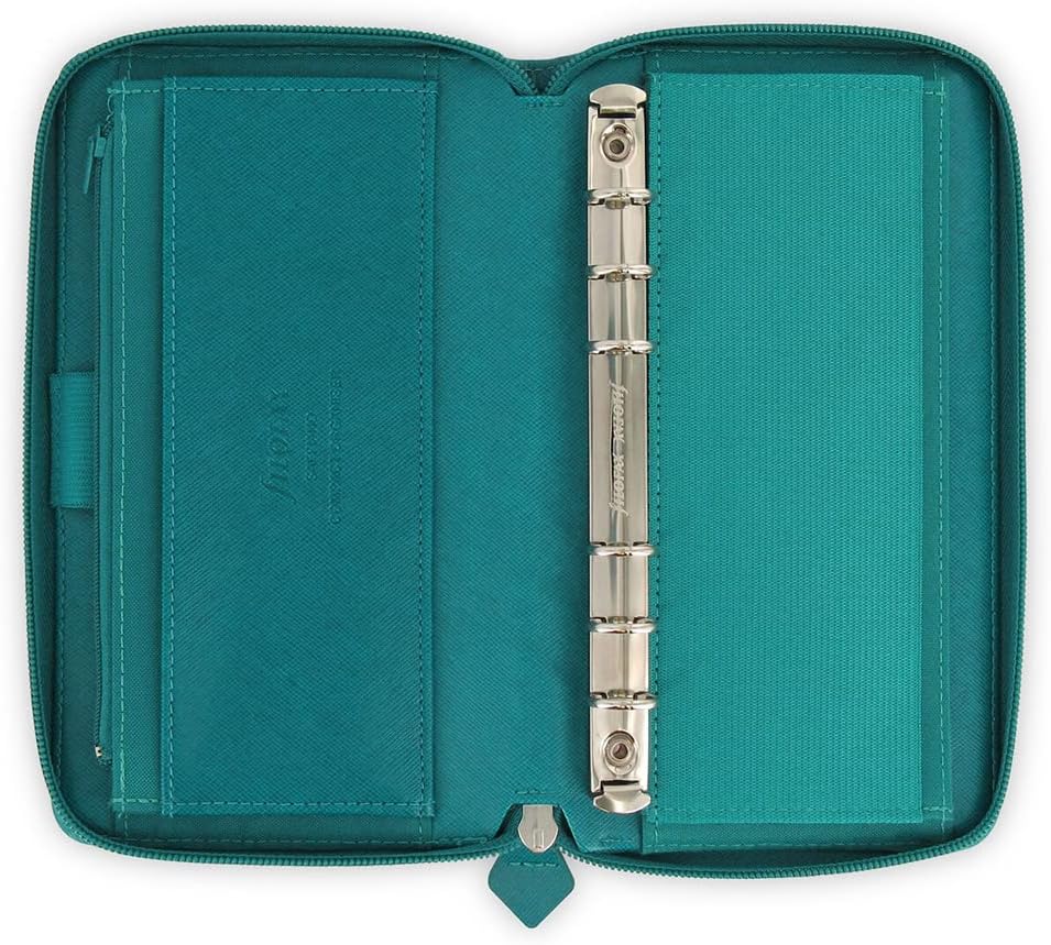 Filofax 22536 Organizer Compact Saffiano Zip, aquamarine Single, Single