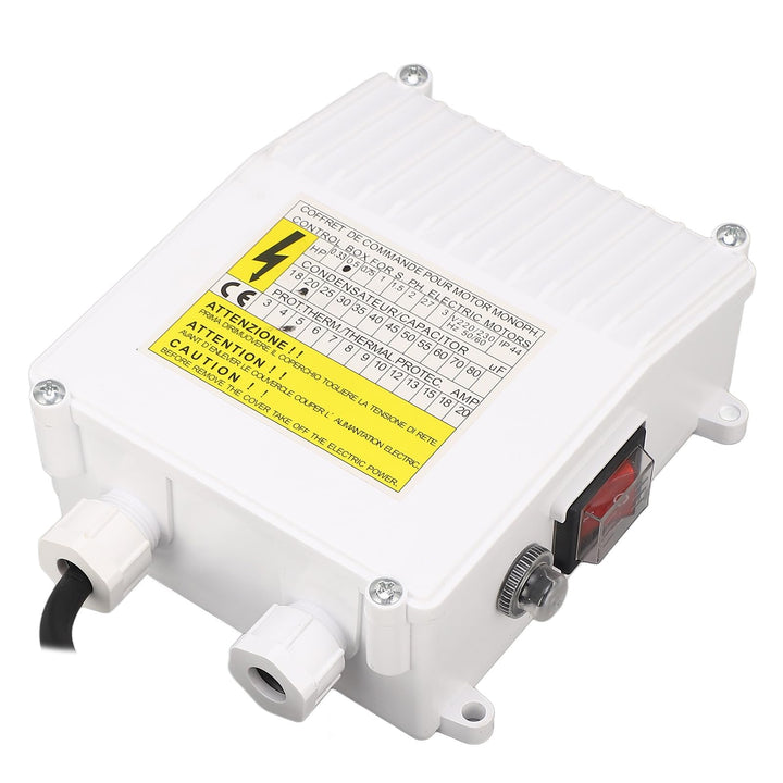 Pumpenschalter-Controller, 370 W 0,5 PS Brunnenpumpen-Steuerkasten ABS-Gehäuse Tauchpumpenzubehör fü