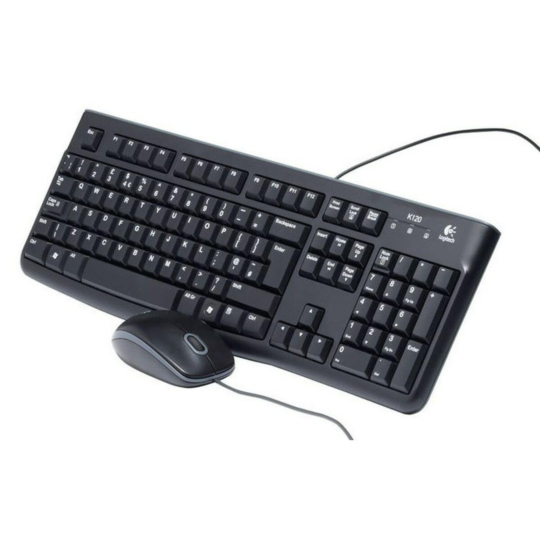 Logitech MK120 Kabelgebundenes Set mit Tastatur und Maus für Windows, CS SK QWERTY/Z layout - Schwar