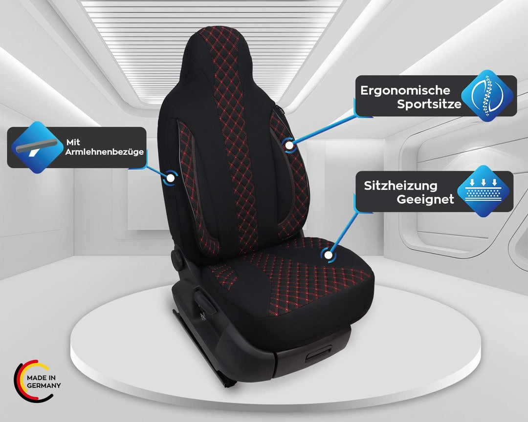 BREMER SITZBEZÜGE Mass Piloten Schonbezüge Sitzbezüge kompatibel mit Wohnmobil Ducato Weinsberg Adri