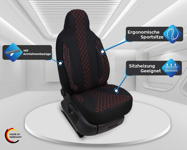 BREMER SITZBEZÜGE Mass Piloten Schonbezüge Sitzbezüge kompatibel mit Wohnmobil Ducato Weinsberg Adri