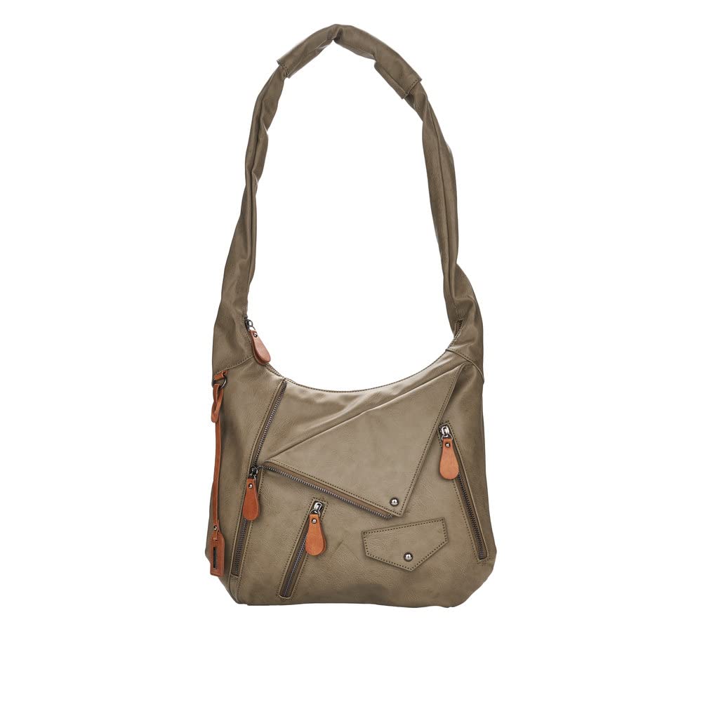 Remonte Damen Q0610 Umhängetasche Olive/Cayenne, Olive/Cayenne