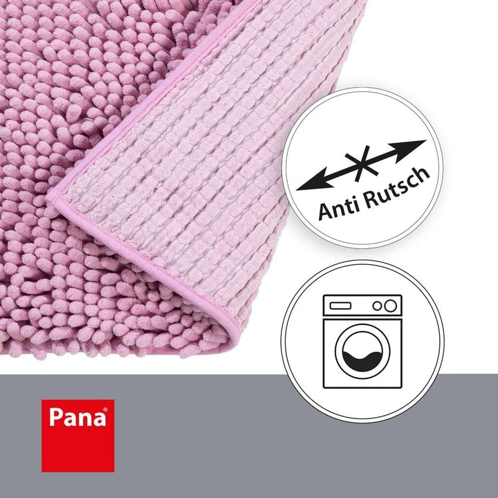 PANA Chenille Badematte in versch. Farben und Grössen • Badteppich aus weichen Fasern • saugstark &amp;