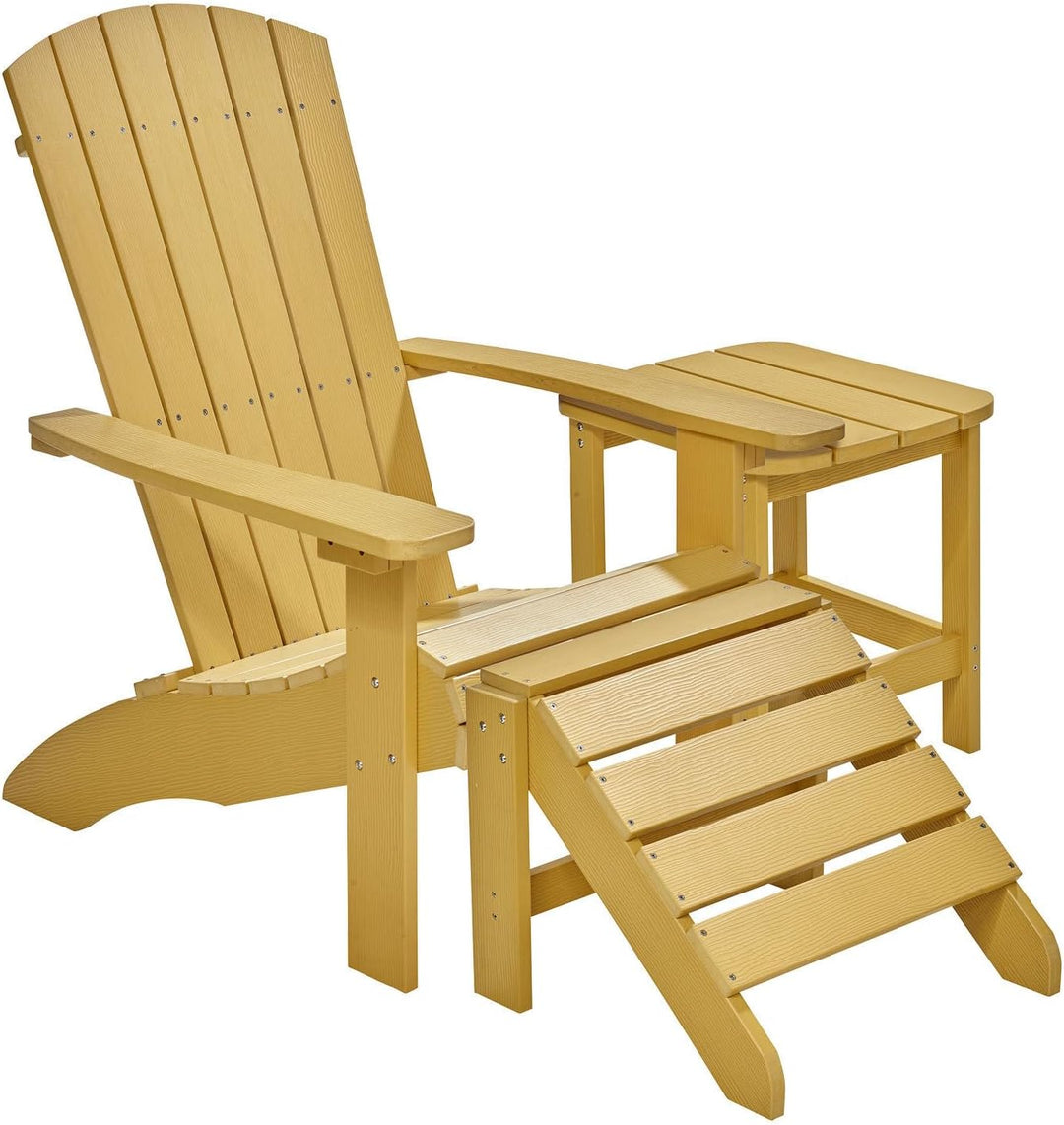 NEG Design Adirondack Tisch Marcy Beistelltisch täuschend echte Holzoptik, wetterfest, UV- und farbb