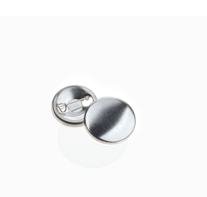 Buttonrohlinge 25mm (100 Stück) für Badgematic Buttonmaschine mit Sicherheitsnadel, 100