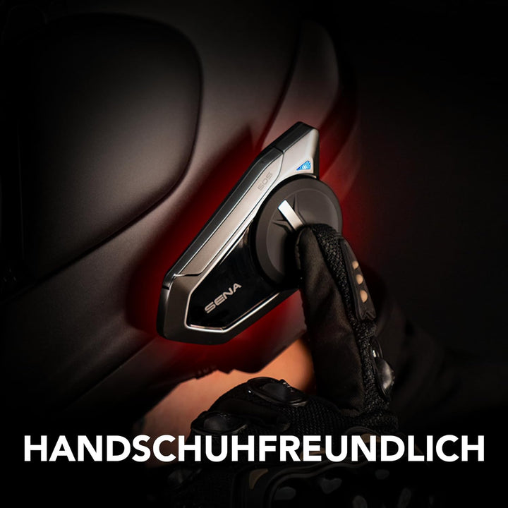 Sena 50S Motorrad Bluetooth Headset mit Drehrad und Sound by Harman Kardon, integriertem Mesh Interc