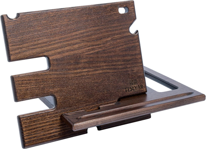 Holz Telefon Dockingstation Asche Baum Geldbörsenständer Schlüsselhalter & Uhren Organisator Herren