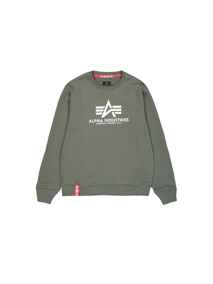 ALPHA INDUSTRIES Herren Basic Sweater Sweatshirt für Herren Sweatshirt (1er Pack) XXS Dunkles Olivgr