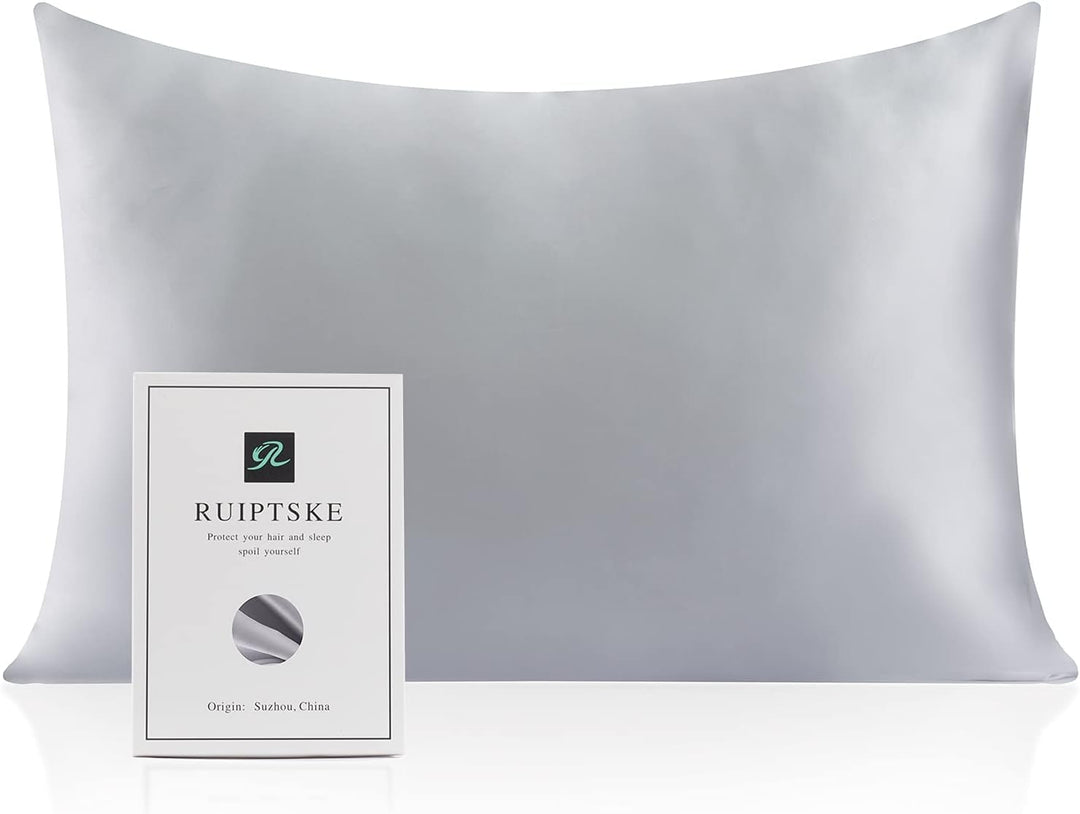 Kissenbezug aus Naturseide, hypoallergen, 22 Momme, 100% Seide, 600 Fäden, mit verdecktem Reissversc