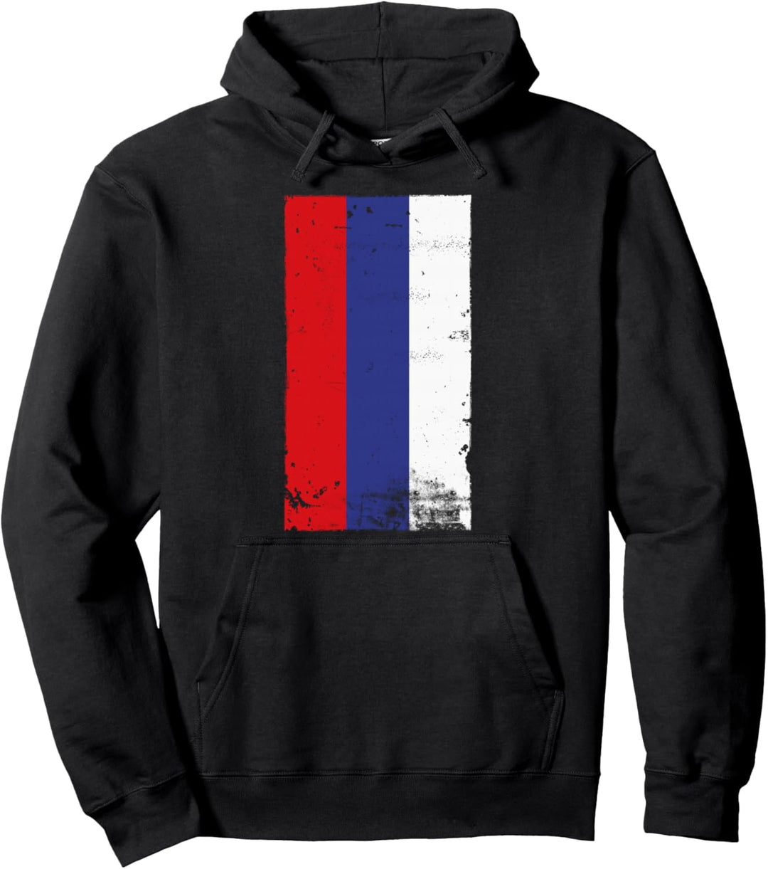 Russian Pride Travel Vacation Russia Flag Pullover Hoodie