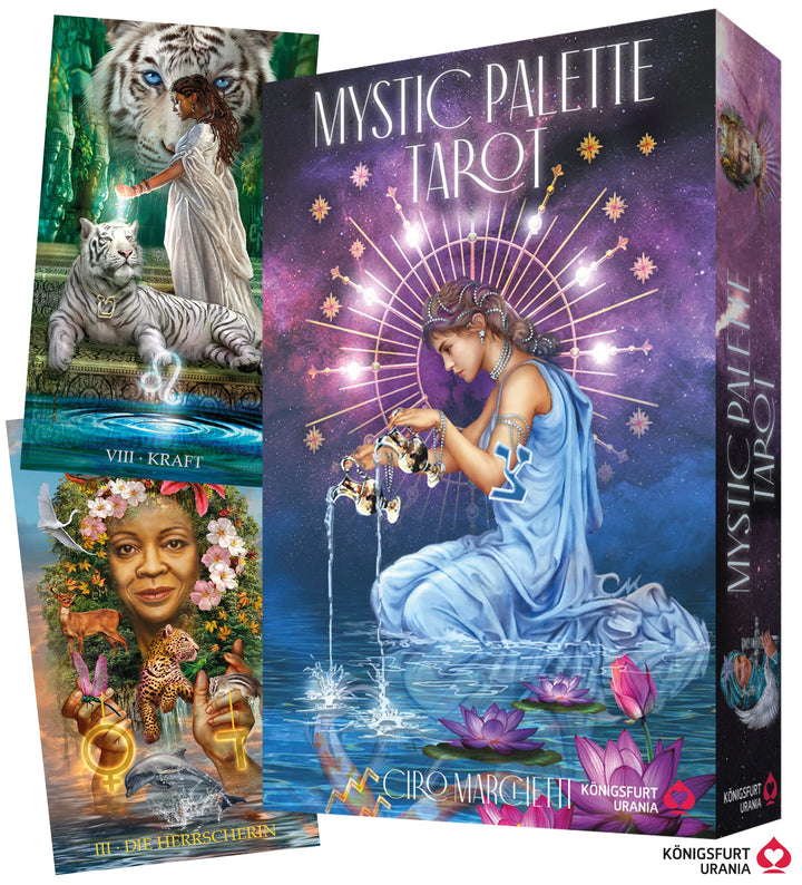 Mystic Palette Tarot: 78 Tarotkarten und farbiges Buch (Ciro Marchetti, Deutsch, Neuerscheinung 2023
