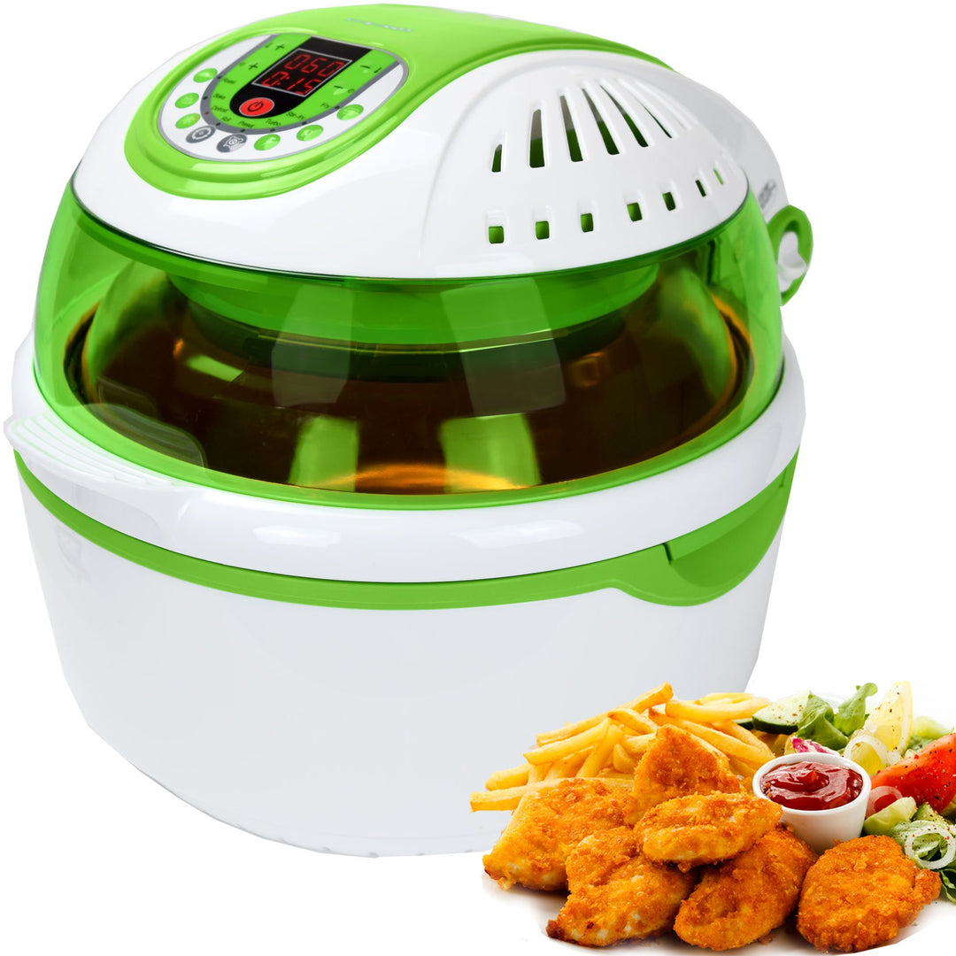 Syntrox Germany Turbo-Heissluftfritteuse Heissluftgarer Fritteuse Air-fryer mit LED-Display, 10 Lite