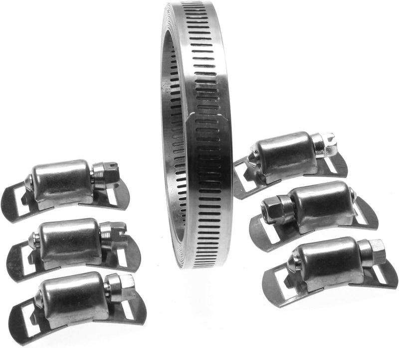 Schlauchschellen-Set Länge 3 Meter Bandbreite 12.7 mm Endlosband mit Schneckengewinde und Bandschlös