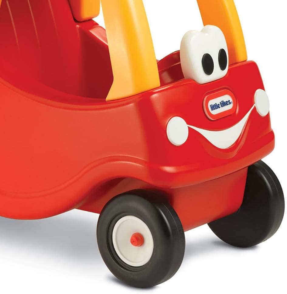 Little Tikes Cozy Einkaufswagen. Spielzeugrollwagen für Kinder ab 18 Monaten, Rot/Gelb