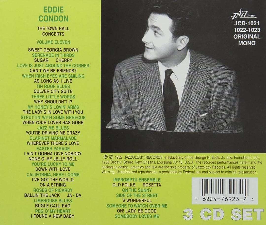 Eddie Condon - Town Hall Concert, New York - Volume 11, Audio-CD