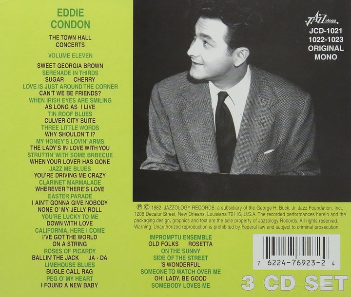 Eddie Condon - Town Hall Concert, New York - Volume 11, Audio-CD