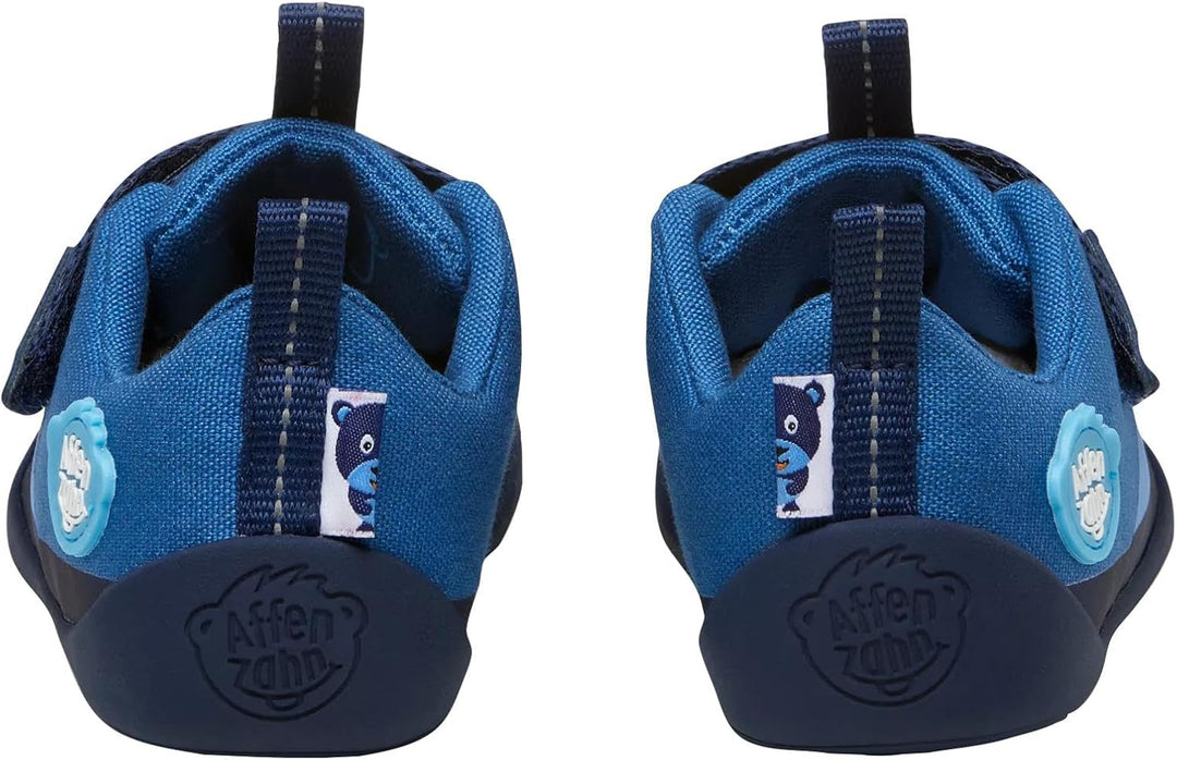 Affenzahn Barfussschuh Baumwolle Lucky Klettverschluss Vegan rutschfest Flexibel Reflektierend für d