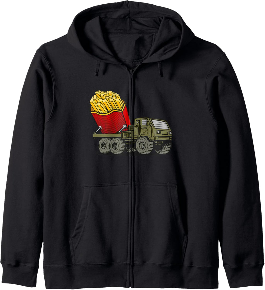 Pommes Werfer Fast Food Kapuzenjacke
