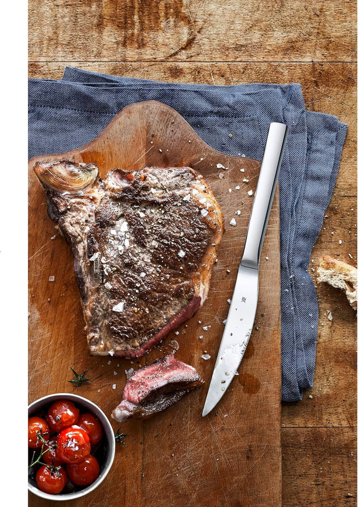 WMF Nuova Steakmesser Set 6-teilig, 23 cm, Pizzamesser, Cromargan Edelstahl poliert, spülmaschinenge