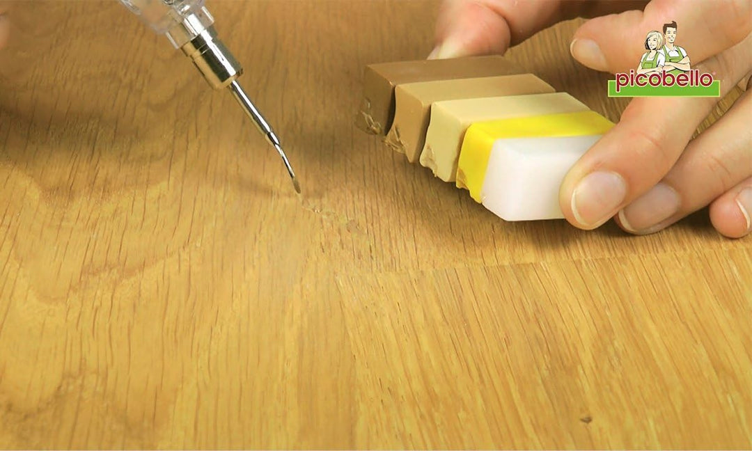 Picobello G61412 Holz Reparatur Set (Premium) -Parkett Laminat Möbel Treppen-für geölte Oberflächen