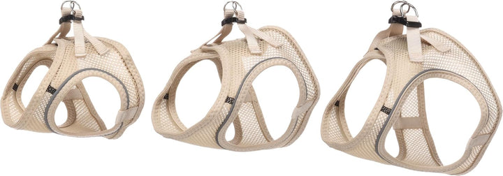 katzengeschirr - Step&amp;Go Berta beige L - 30-34 cm / 48-52 cm - Nylon mit atmungsaktivem mesh und ref
