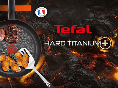 Tefal C69506 Hard Titanium Plus Pfanne | 28 cm | antihaftbeschichtet | Aluminium | schwarz 28 cm