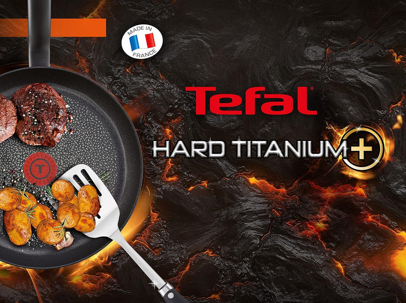 Tefal C69506 Hard Titanium Plus Pfanne | 28 cm | antihaftbeschichtet | Aluminium | schwarz 28 cm