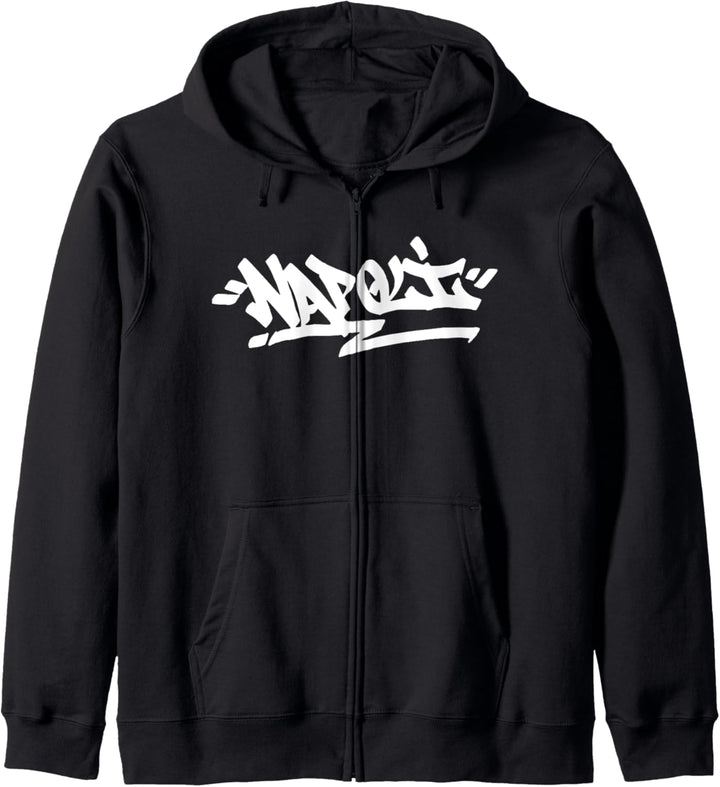 Napoli City Graffiti Street Art Handstyle Italien Hip Hop Kapuzenjacke