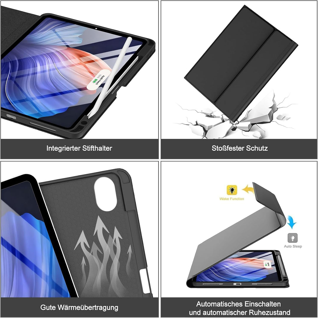 WINCHKING Tastatur Hülle für Samsung Galaxy Tab S10 Plus/S9 Fe Plus/S9 Plus | Abnehmbar Hülle mit St