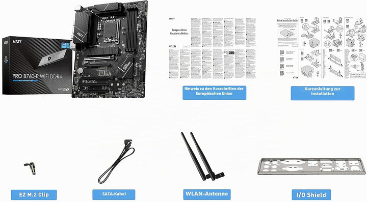 MSI PRO B760-P WiFi DDR4 ProSeries Motherboard (unterstützt Intel Prozessoren der 12. / 13. Generati