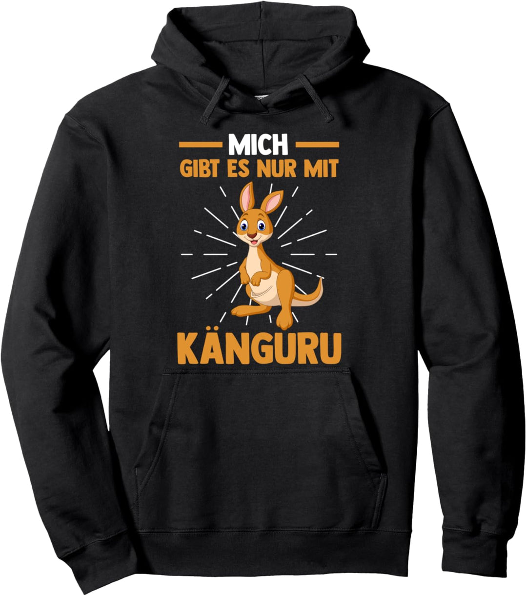 Ich existiere nur mit einem Känguru Pullover Hoodie
