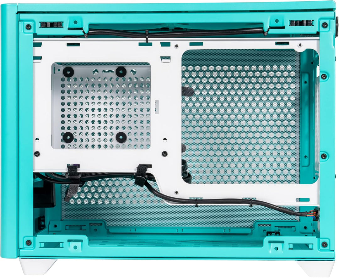 Cooler Master MasterBox NR200P Mini-ITX-PC-Gehäuse – Seitenteil aus gehärtetem Glas, hervorragende K