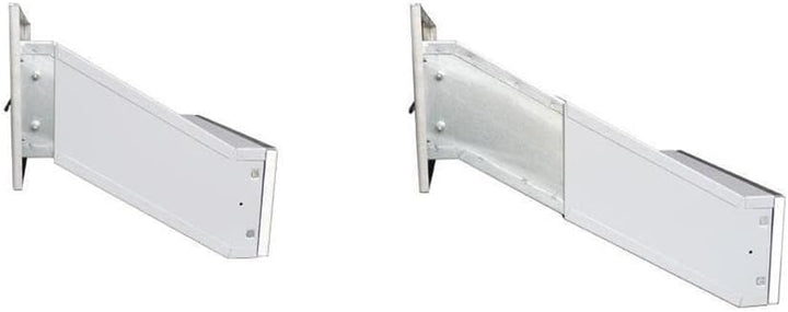 D-041 Edelstahl Mauerdurchwurf Briefkasten mit Klingel (Tiefe: 23-38 cm) - LETTERBOX24.de