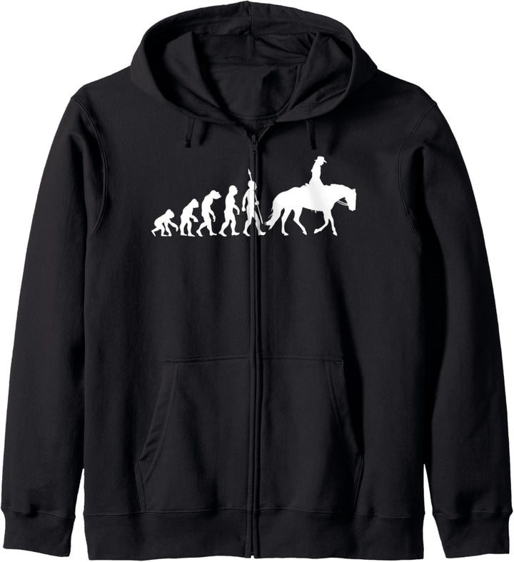 Westernreiten Westernreiterin Reiten Evolution Westernreiter Kapuzenjacke