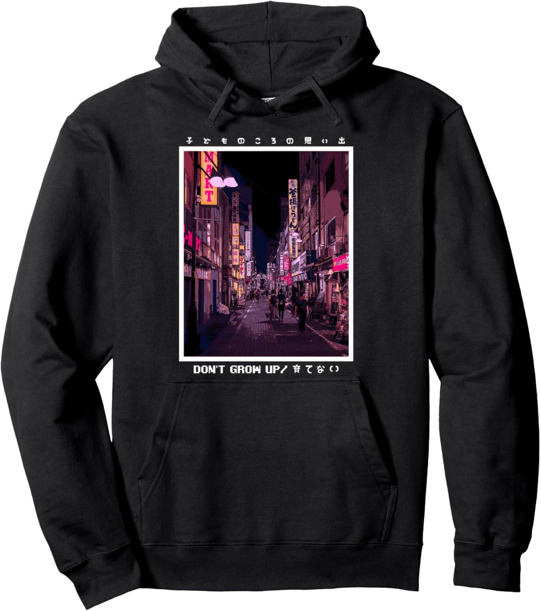 Retro Vaporwave 90's Lofi Tokio Harajuku Japan 90er Cyber Pullover Hoodie