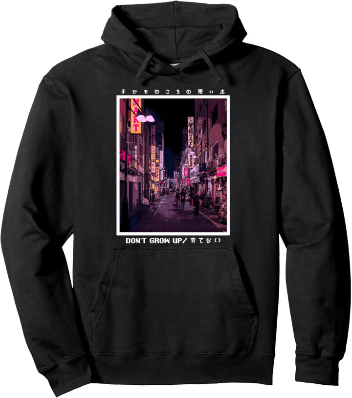 Retro Vaporwave 90's Lofi Tokio Harajuku Japan 90er Cyber Pullover Hoodie