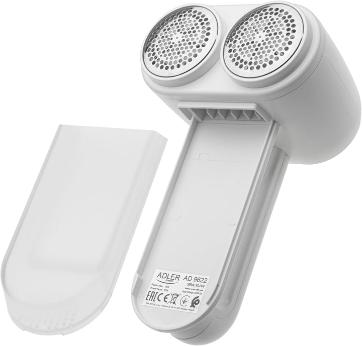Adler Double Fusselentferner, 3 Geschwindigkeiten, LCD-Display, weiss