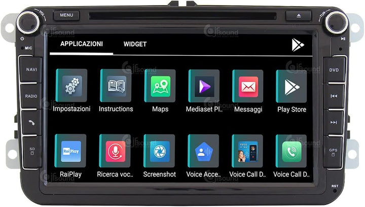 Personalisiertes Autoradio für Volkswagen Golf Sharan Tiguan Android GPS Bluetooth WiFi USB DAB+ Tou