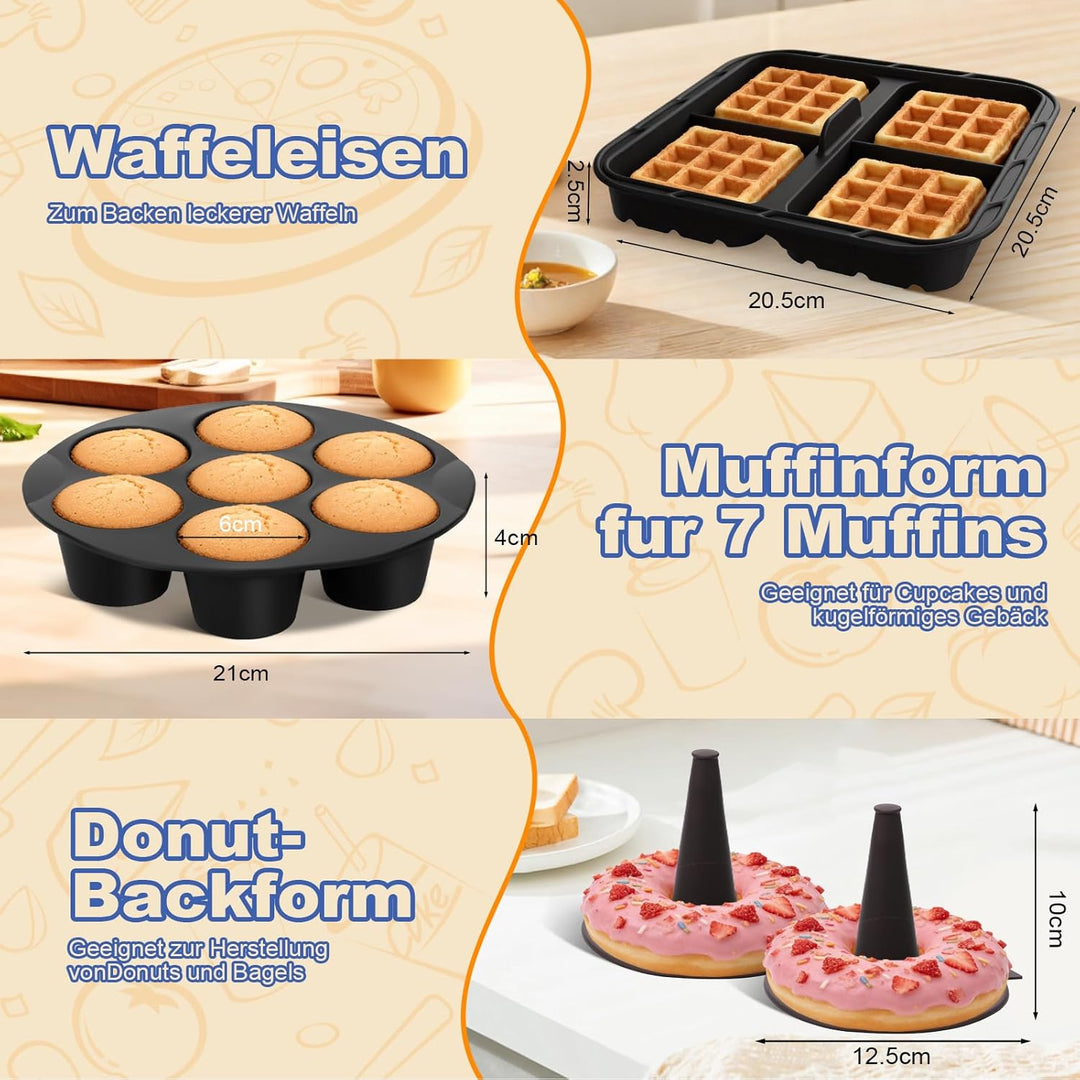 22CM Heissluftfritteuse Zubehör - Airfryer Zubehör für COSOR Turboblaze 5.5L / 6L / 6.2L Turbo Tower