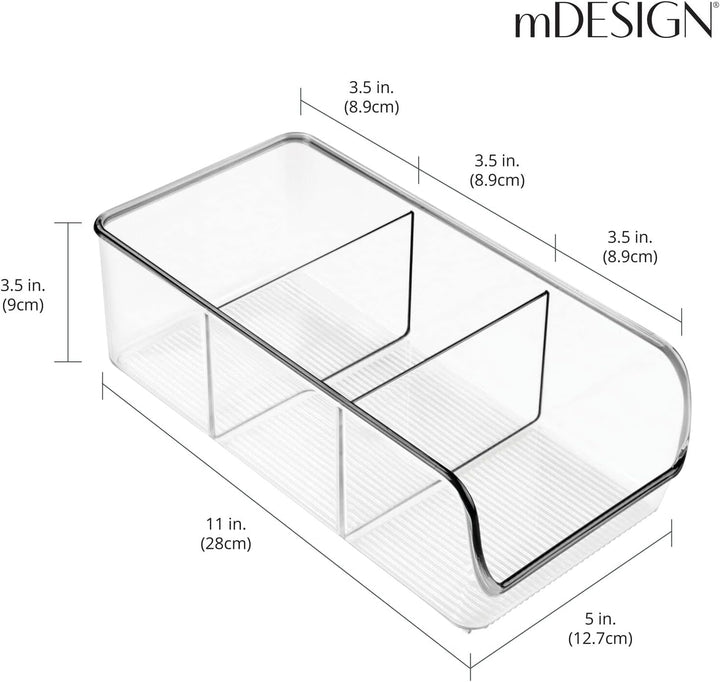mDesign Küchen Organizer – Aufbewahrungsbox für Tütensuppen, Gewürzmischungen etc. – Gewürzregal aus