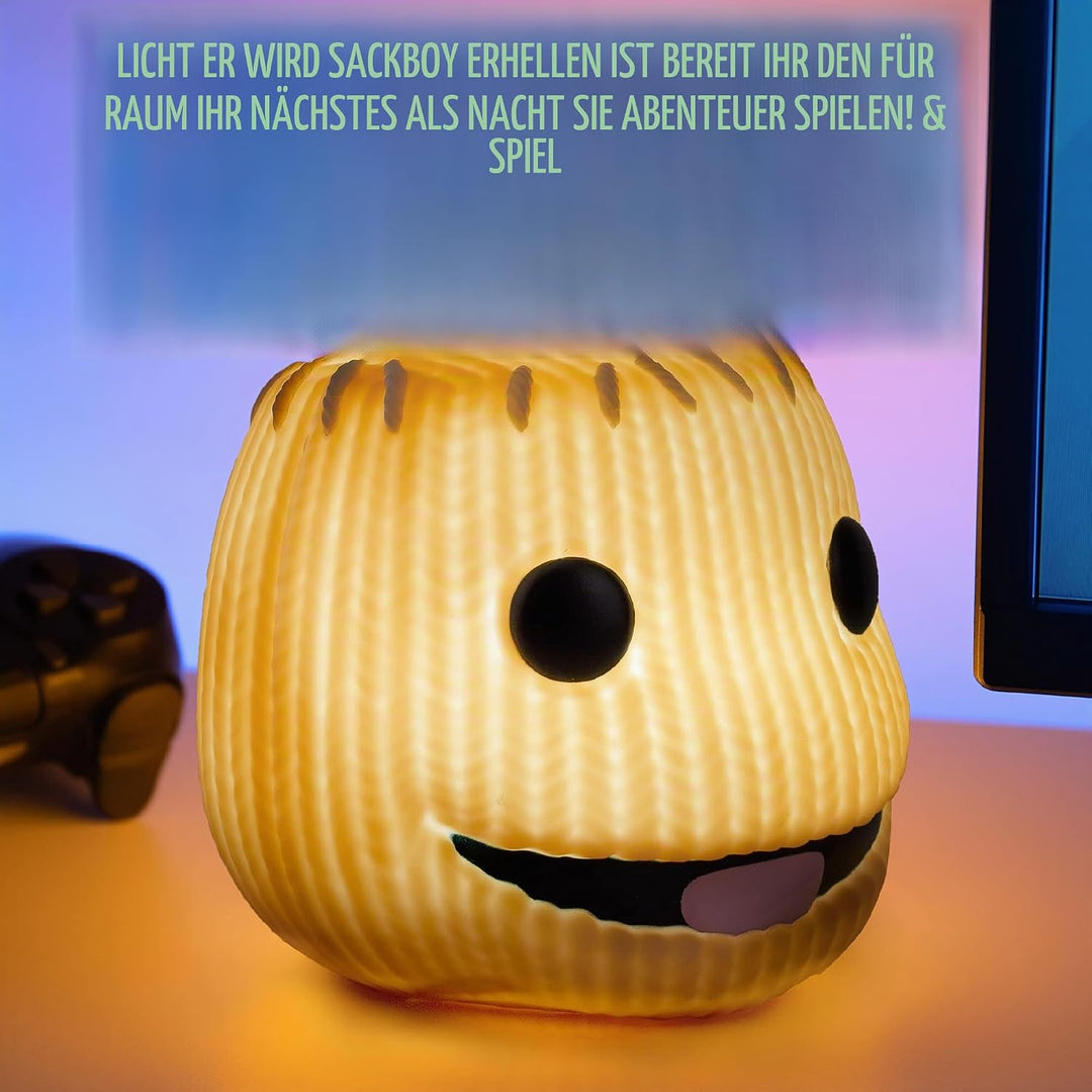 Sackboy Paladone Big Planet Leuchte mit Sound, PP8457LBP, Braun