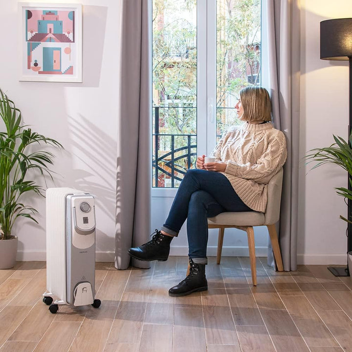 Cecotec Öl-Radiator ReadyWarm 9000 Space 360º. 2000 W, 9 Module, 3 Leistungsstufen, Kabelaufbewahrun