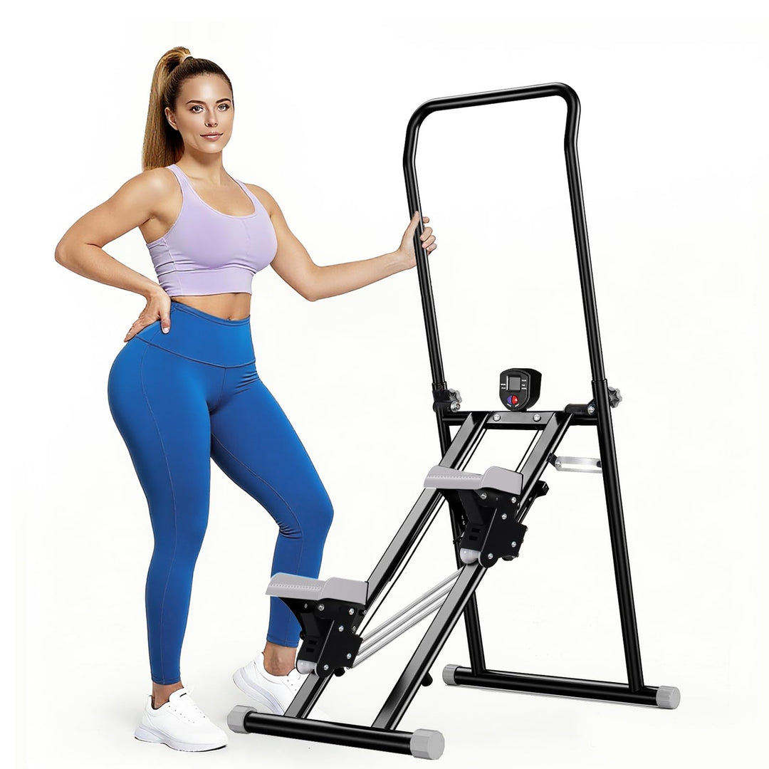 Stair Stepper für Zuhause, Stairmaster mit Einstellbarem 3 Stufen Widerstand für Ganzkörpertraining,