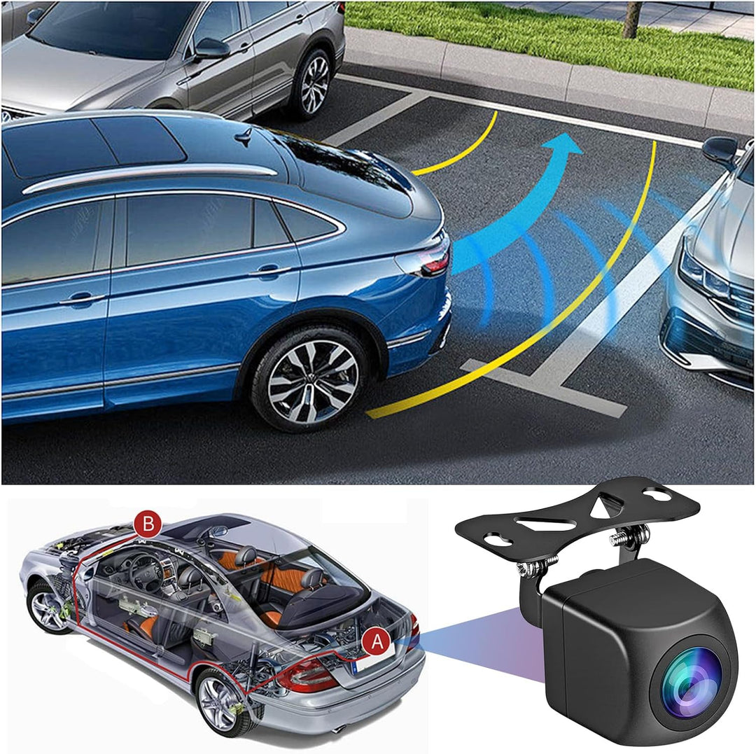 Ahd 360° Einstellbare Universal Rückfahrkamera, Ahd 720p HD Rückfahrkamera Für Pkw, SUV, Wohnmobil,